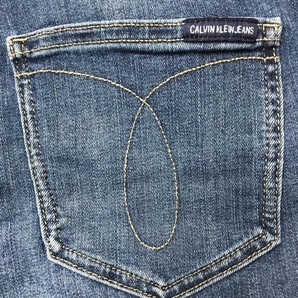 Calvin Klein Stretch Bermuda Jean Shorts Repreve 4 - Picture 2 of 13